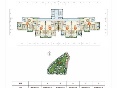 富力悦海湾A-7#标准层户型图