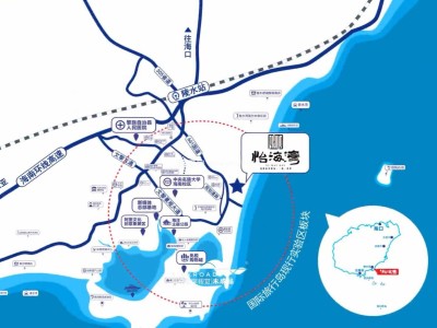 海南怡海湾交通图