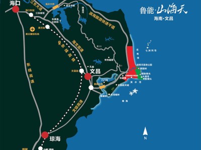 鲁能山海天交通图