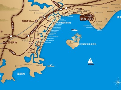 海棠华府交通图