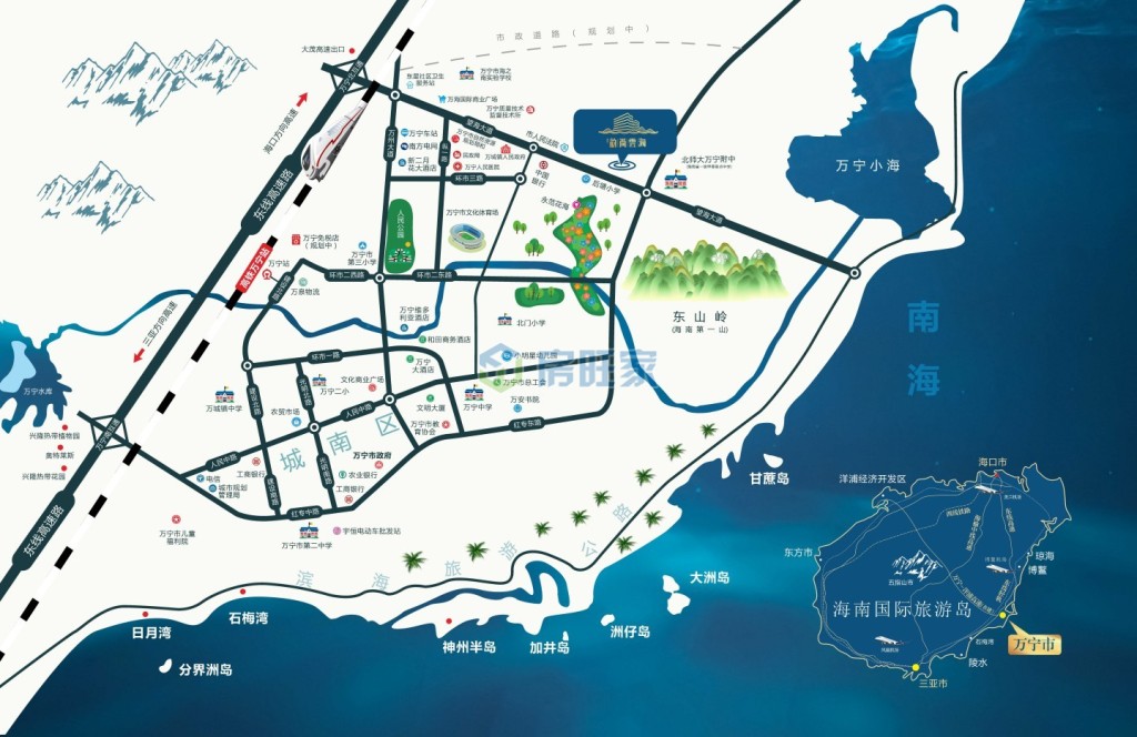 港岛韵尚云海交通区位图
