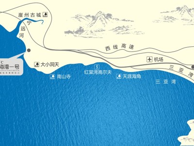 三亚璞海交通图