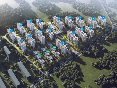 三亚东方太阳城山河苑效果图